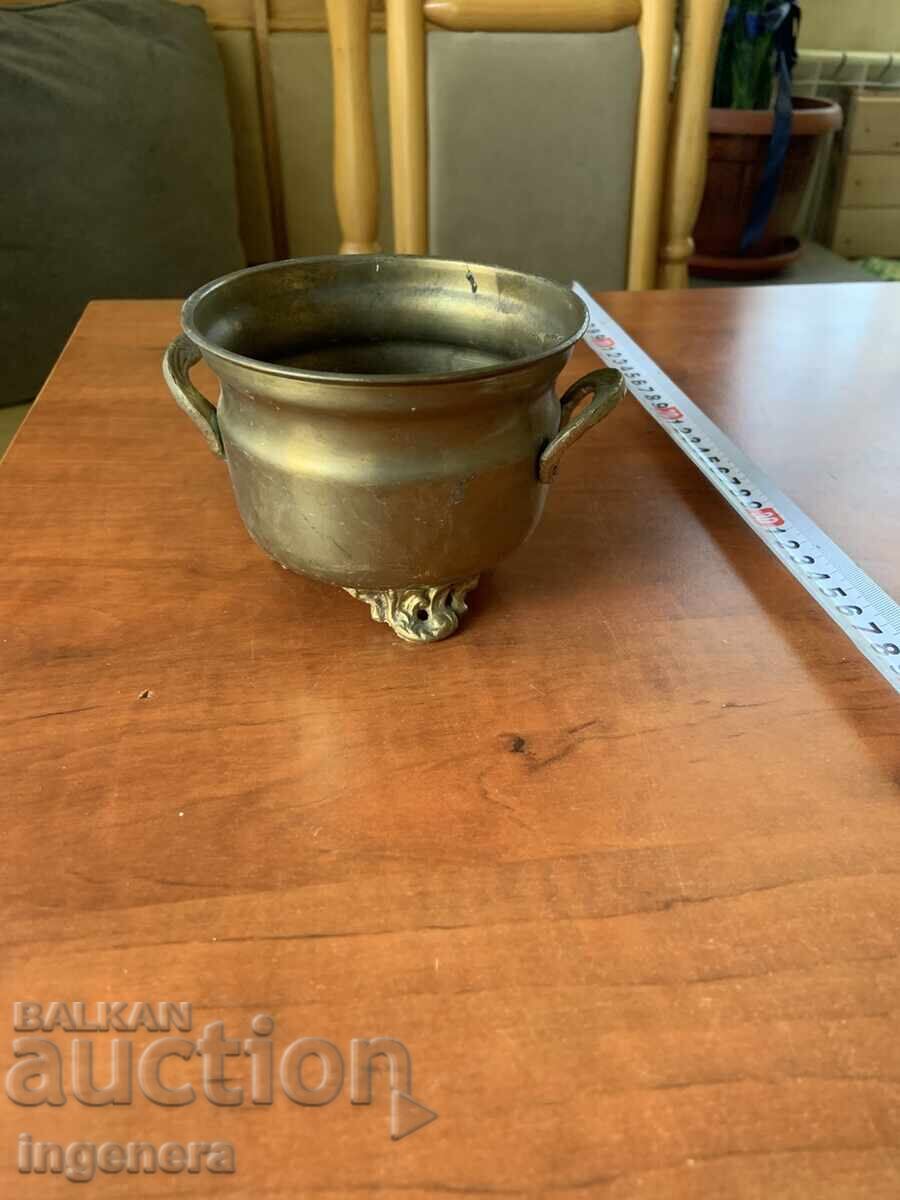 BOWL VASE VESSEL BRONZE - 235 GRAMS BOWL VASE VESSEL BRONZE - 235 GRAMS