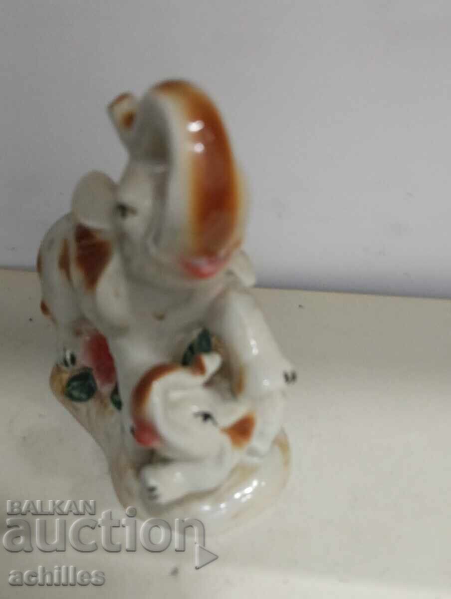 Auction  Porcelain elephant