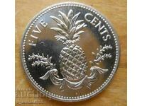 5 цента 2004 г  - Бахами