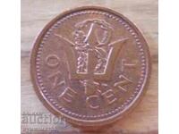 1 cent 1987 - Barbados