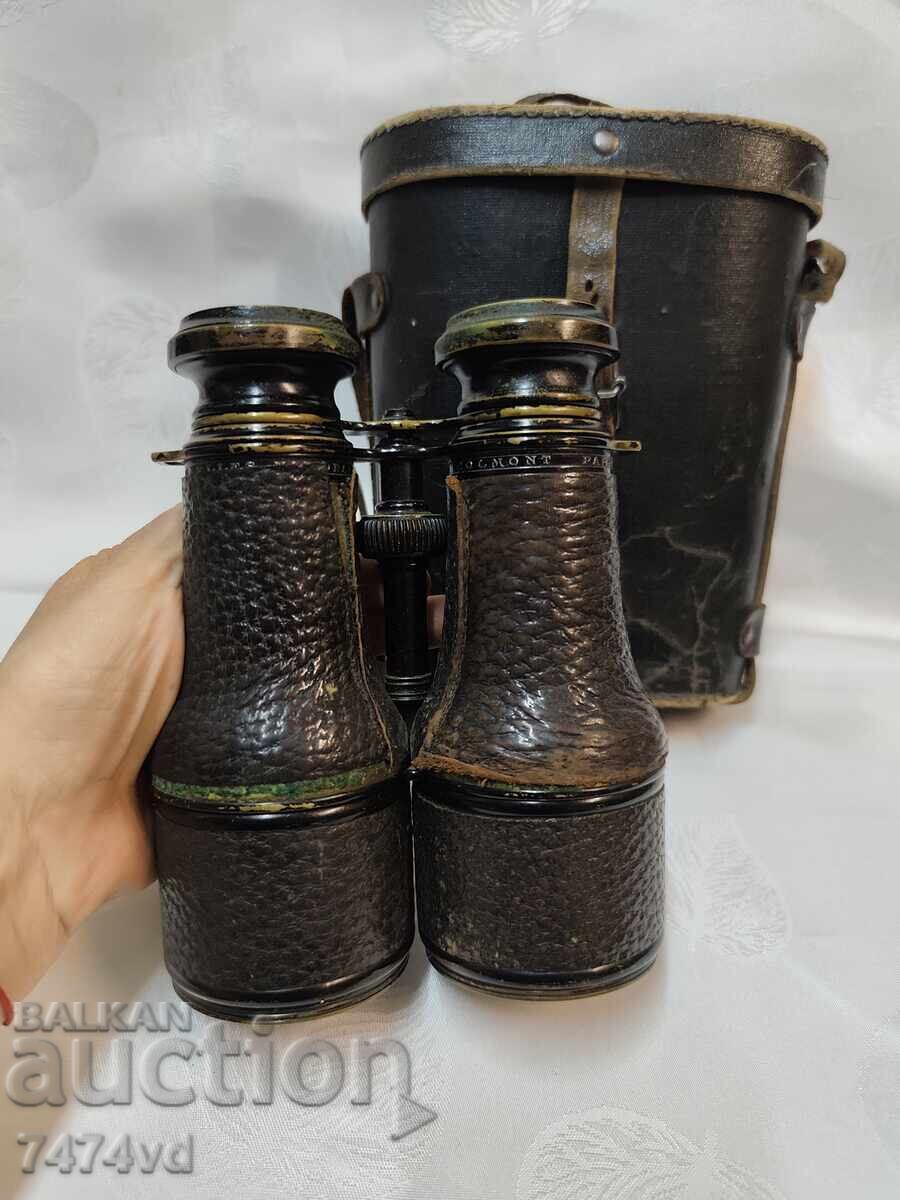 Binoclu militar antic COLMONT PARIS JUMELLE NATIONALE - 7 Binoclu militar antic COLMONT PARIS JUMELLE NATIONALE - 7