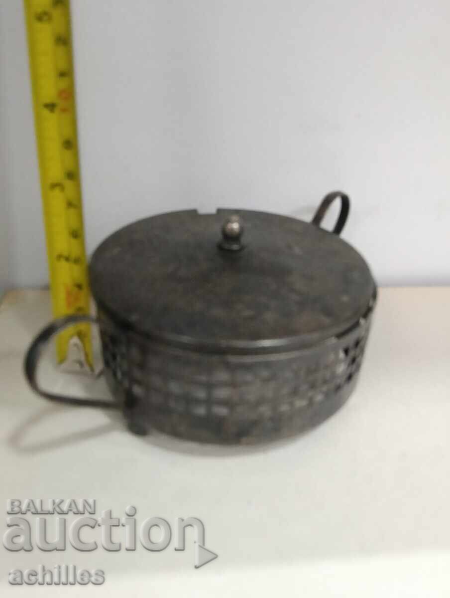 Δημοπρασία Επάργυρο τμήμα ζαχαριέρας με γυαλί