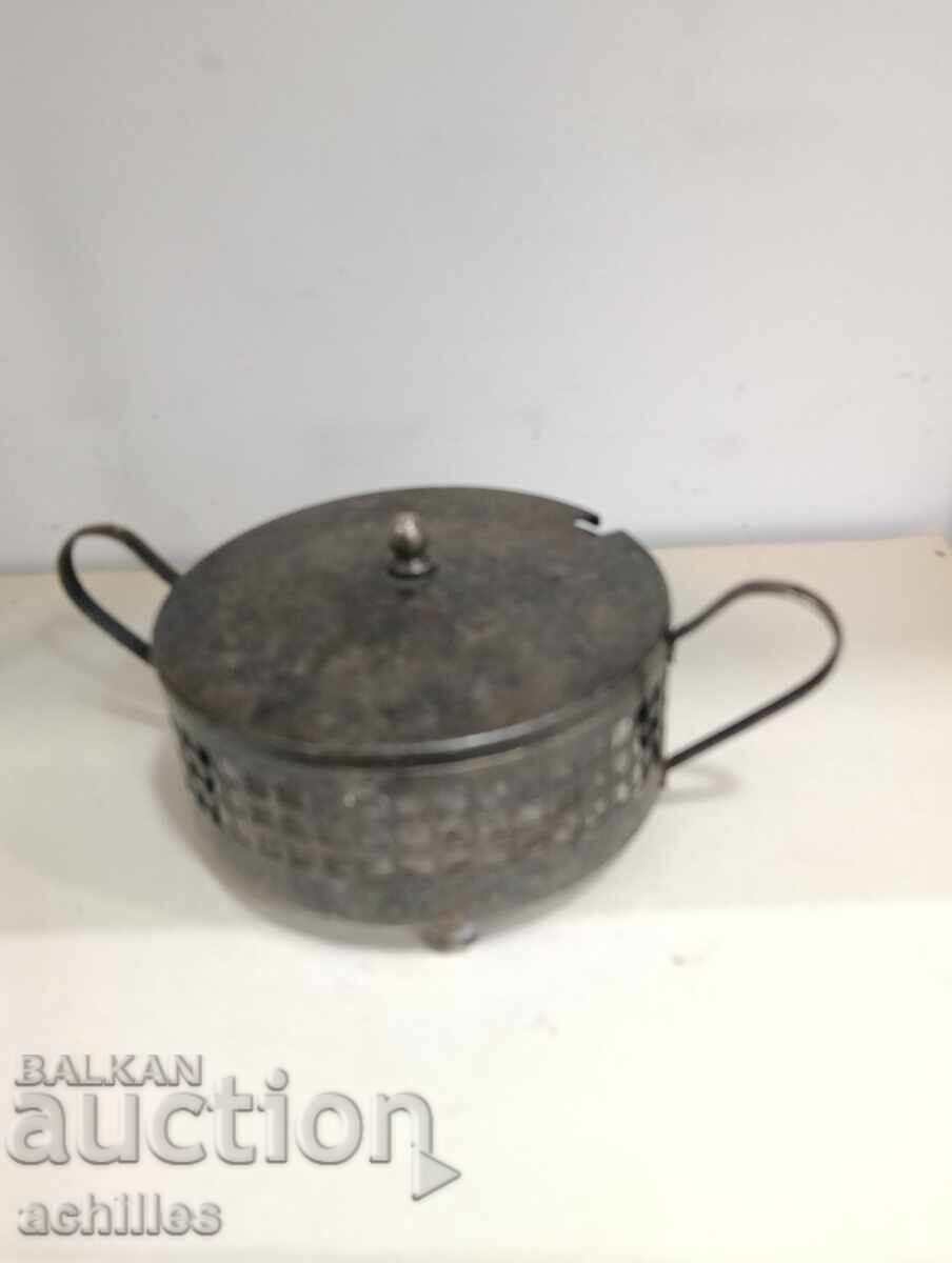 Επάργυρο τμήμα ζαχαριέρας με γυαλί