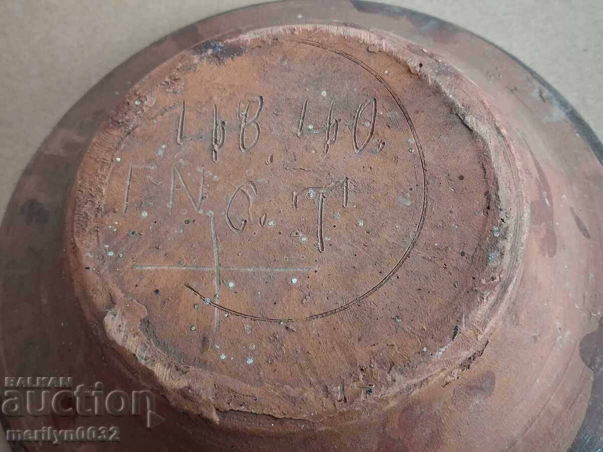 Livrarea Oală veche de lut, ceramică, farfurie