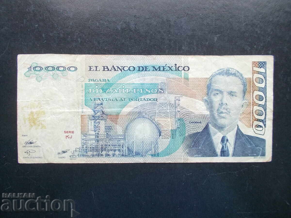 MEXIC, 10000 pesos, 1985