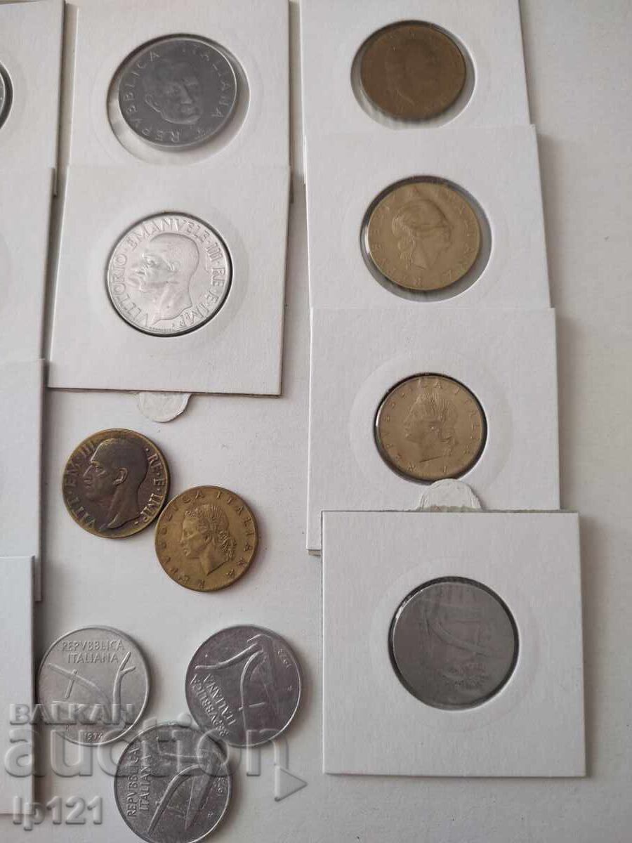 Livrarea lot de monede din Italia