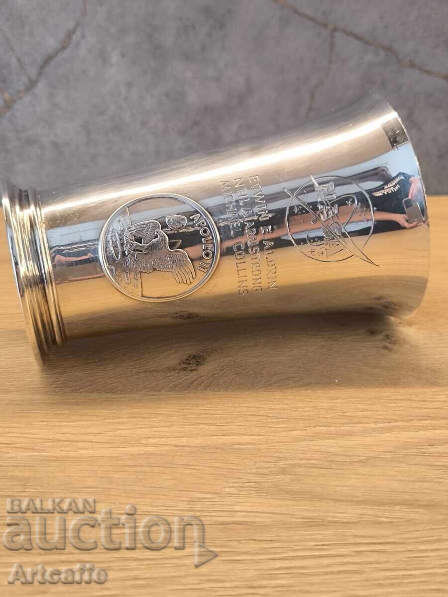 Pahar din argint NASA – Apollo 11 (Ediție Limitată nr. 91/1500) - 5 Pahar din argint NASA – Apollo 11 (Ediție Limitată nr. 91/1500) - 5