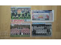 Fotografii cu echipele din ziar; Meciul Meridianului; și ; Subiect Sport;