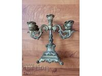 Месингов свещник - 5-раменен