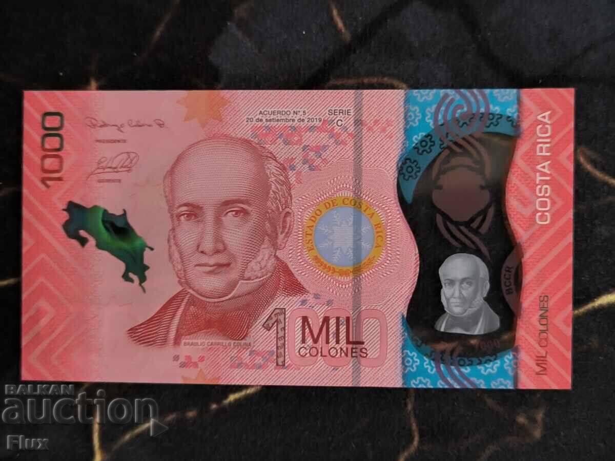 Bancnota - Costa Rica - 1000 Colón UNC | 2019 cu preț € 7.75 | 15.16 BGN