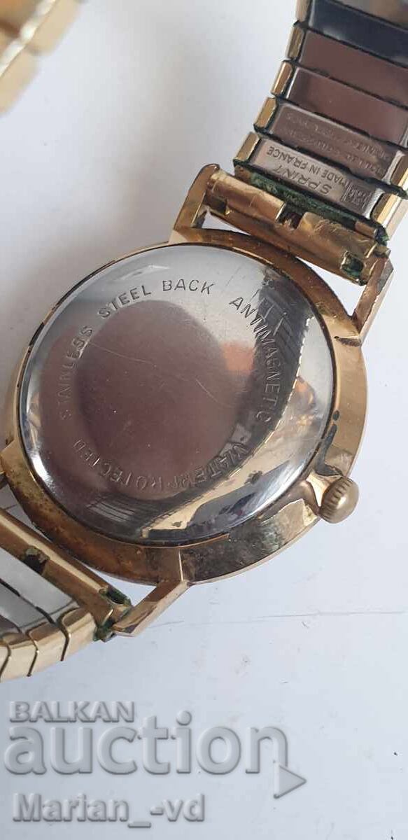 Позлатен мъжки механичен часовник Merit - 5 Позлатен мъжки механичен часовник Merit - 5