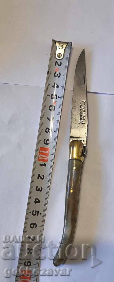"Le Sabot" by Laguiole — with a handle made of genuine horn, Rare! with price € 55.00 | 107.57 BGN "Le Sabot" by Laguiole — with a handle made of genuine horn, Rare! with price € 55.00 | 107.57 BGN