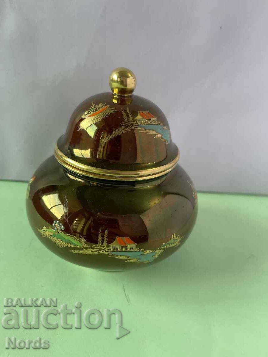 Vintage βάζο CarltonWare με καπάκι με τιμή € 12.00 | 23.47 BGN