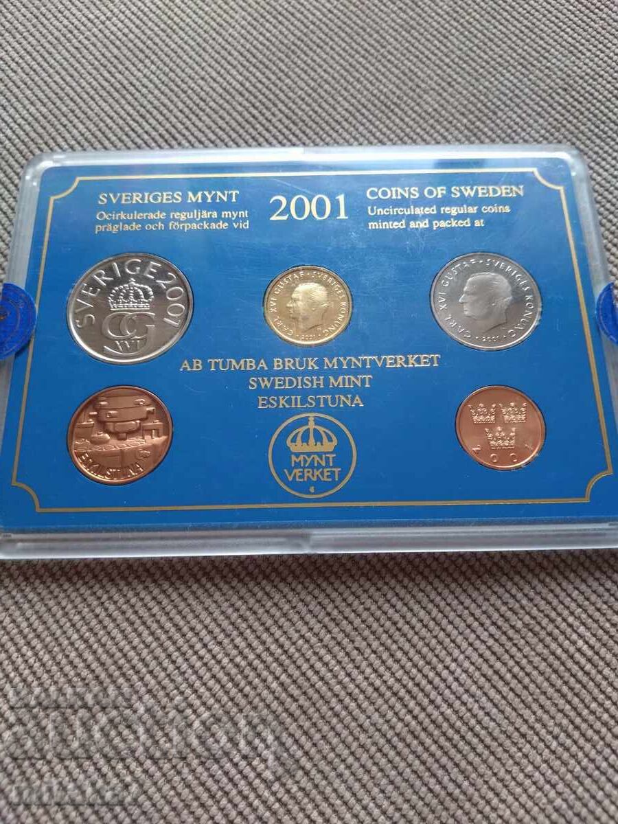 Сет монети, Швеция, 2001 година