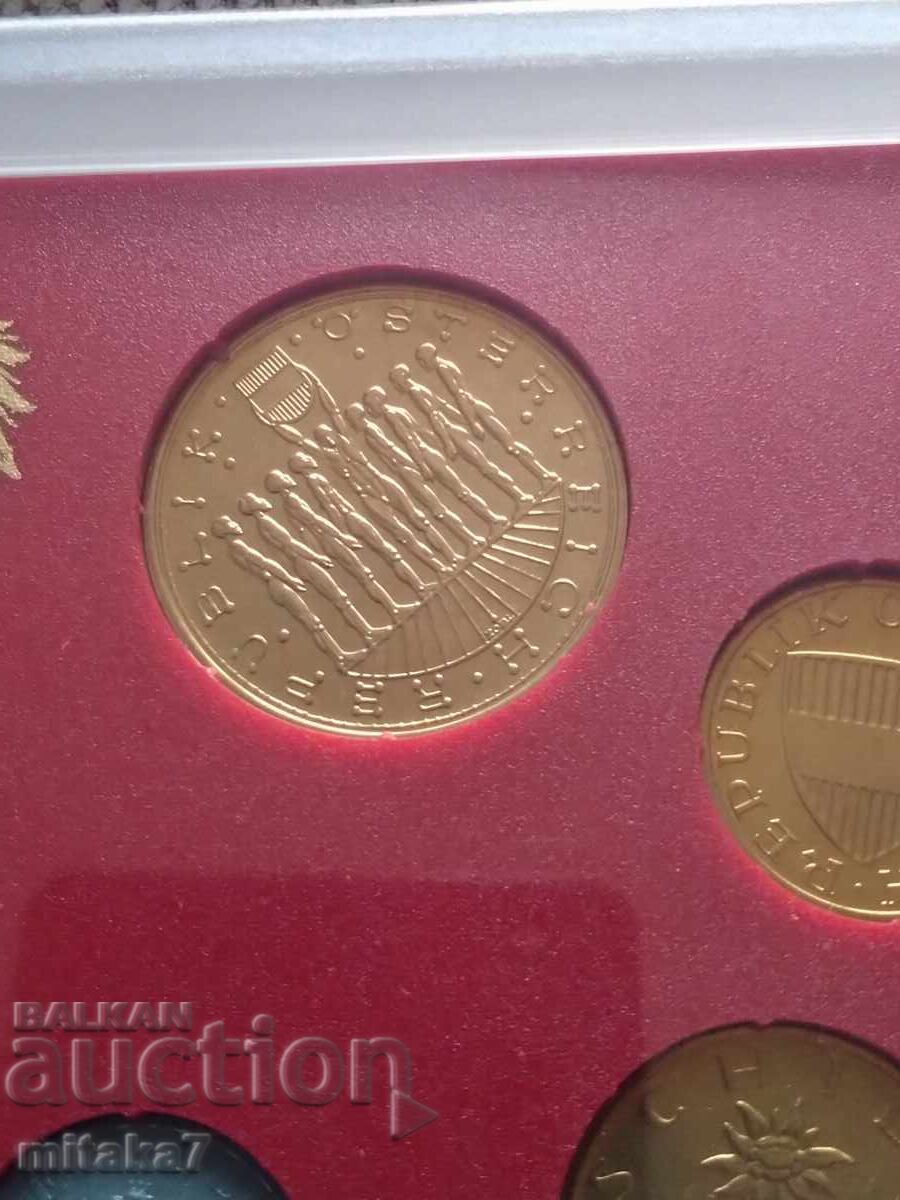 Сет монети 1992 година, Австрия с цена € 14.00 | 27.38 лв.