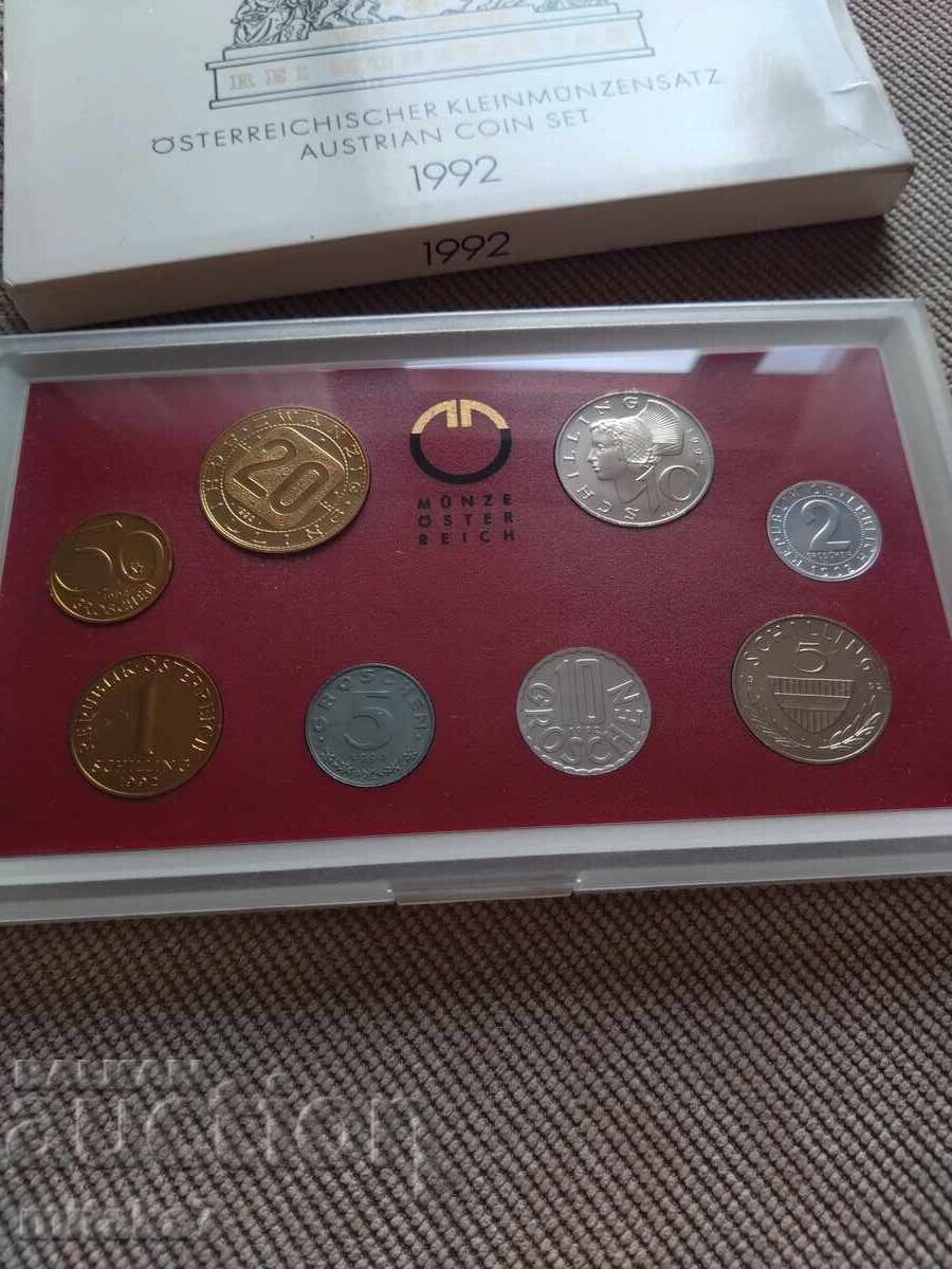 Аукцион Сет монети 1992 година, Австрия