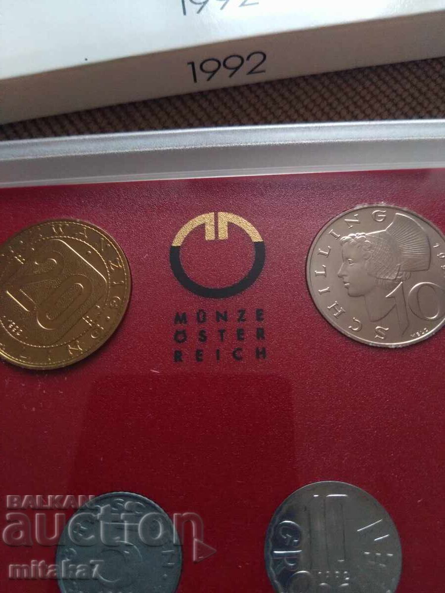 Доставка на Сет монети 1992 година, Австрия