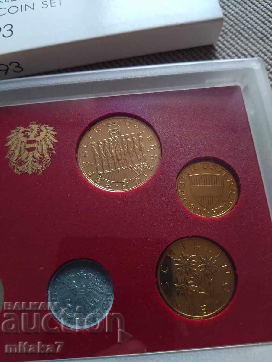 Сет монети 1993 година, Австрия с цена € 14.00 | 27.38 лв.