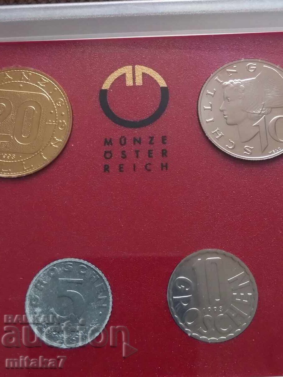 Доставка на Сет монети 1993 година, Австрия
