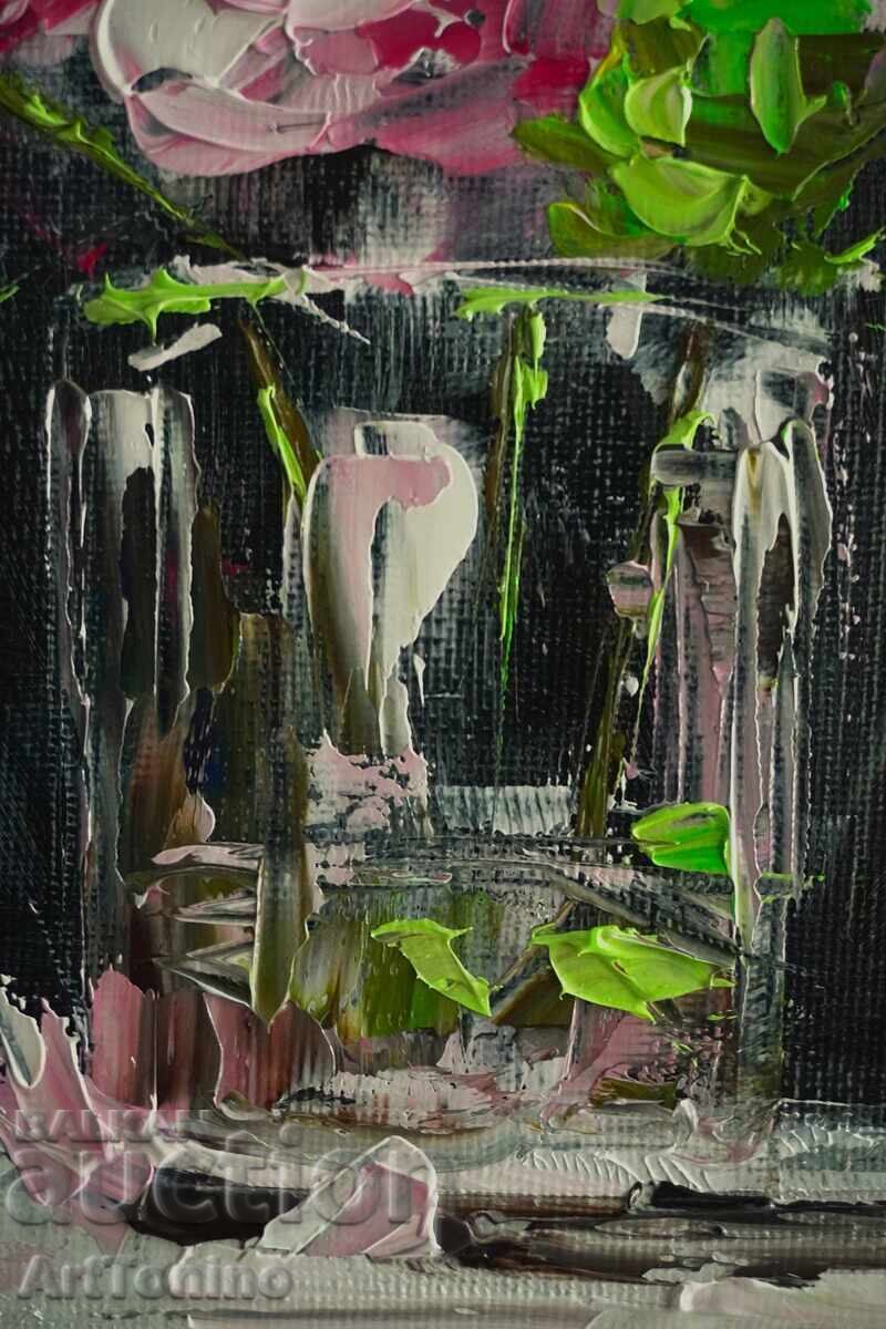 Auction  Oil painting - Still life - Roses - Anton Yordanov
