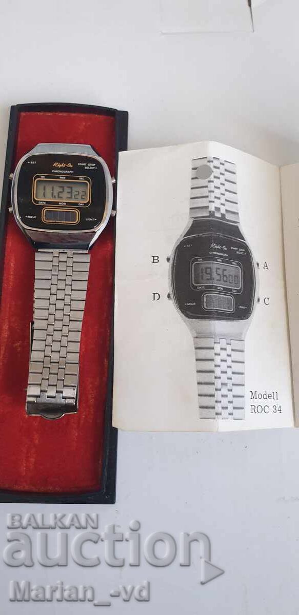 Δημοπρασία Παλιό ψηφιακό ηλιακό ρολόι από το 1979