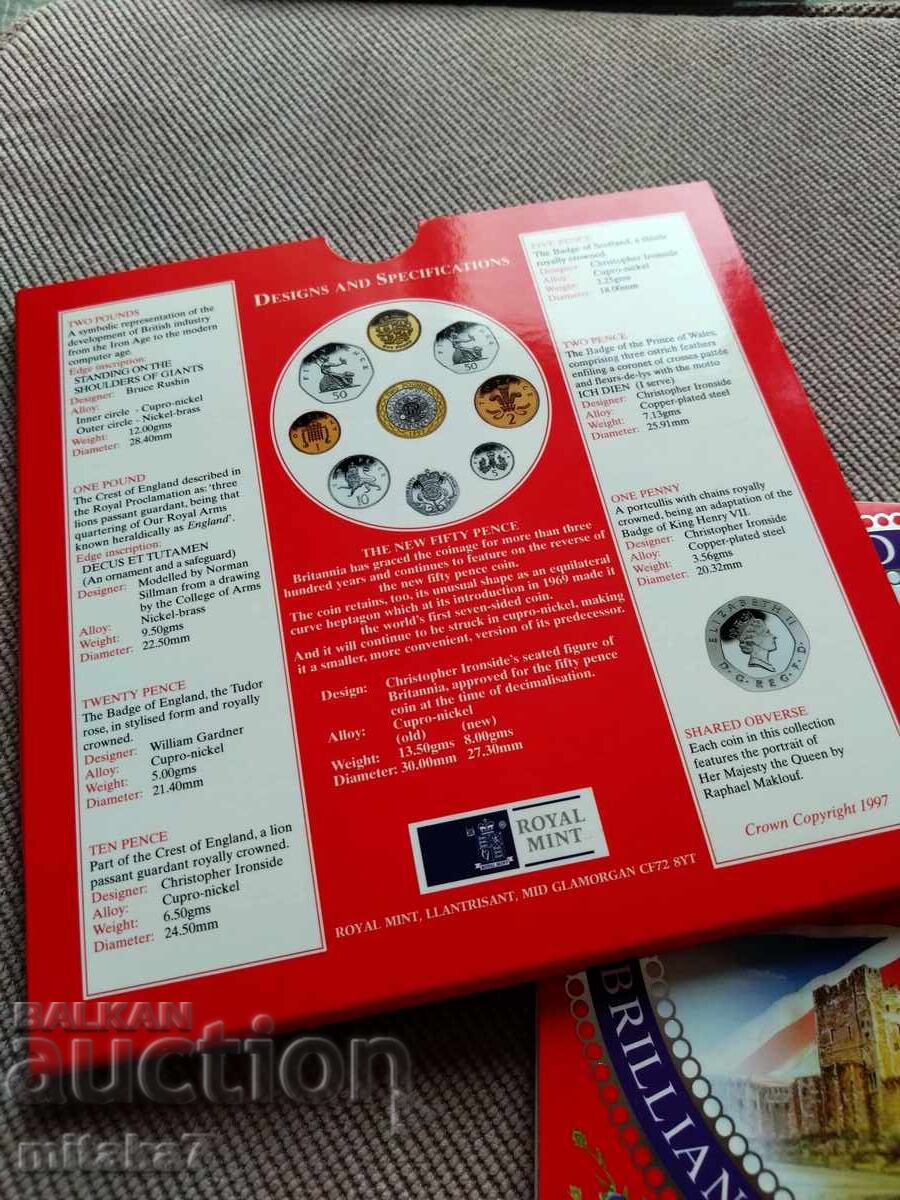 Σετ νομισμάτων 1997, Μεγάλη Βρετανία - 6