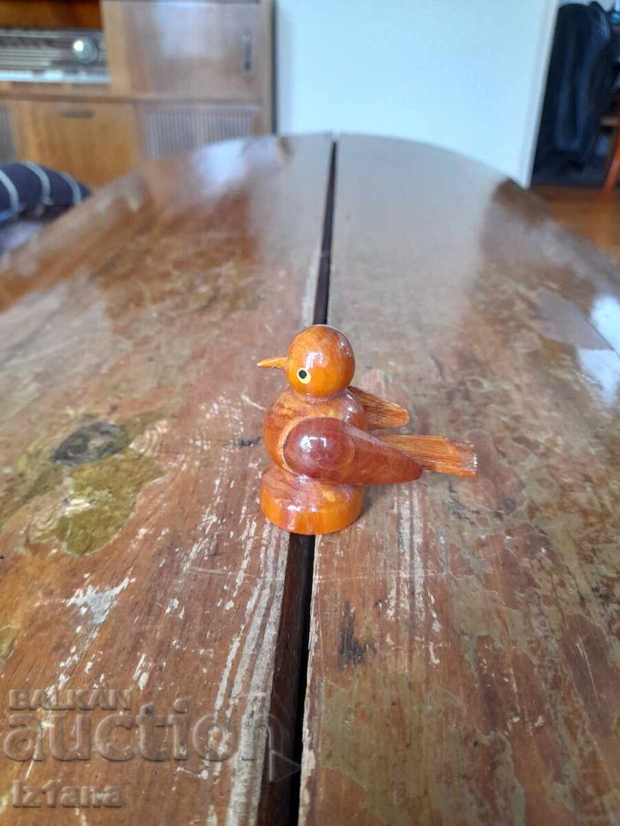 Figurină veche din lemn de pui