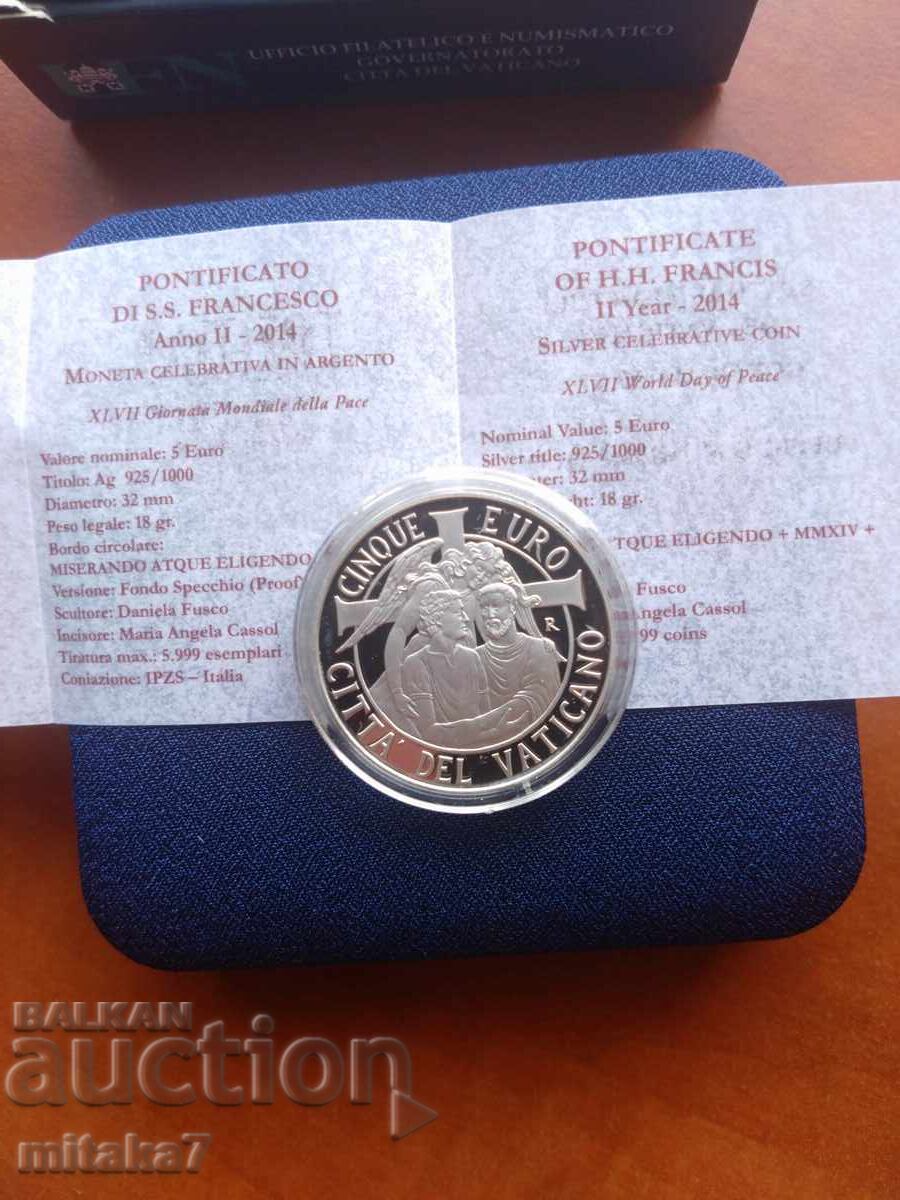 Παράδοση 5 ευρώ 2014, Βατικανό