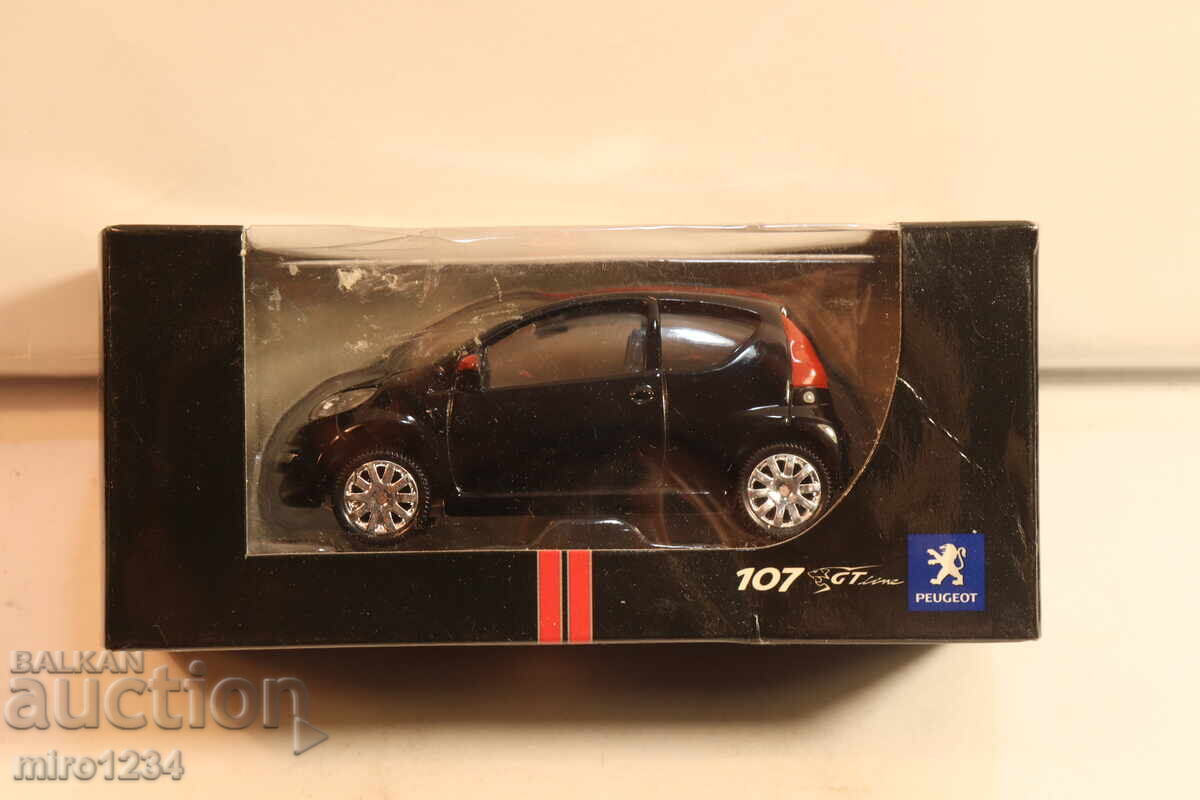 MAȘINUȚĂ JUCĂRIE MODEL NOREV PEUGEOT 107 1/64 MAȘINUȚĂ JUCĂRIE MODEL NOREV PEUGEOT 107 1/64