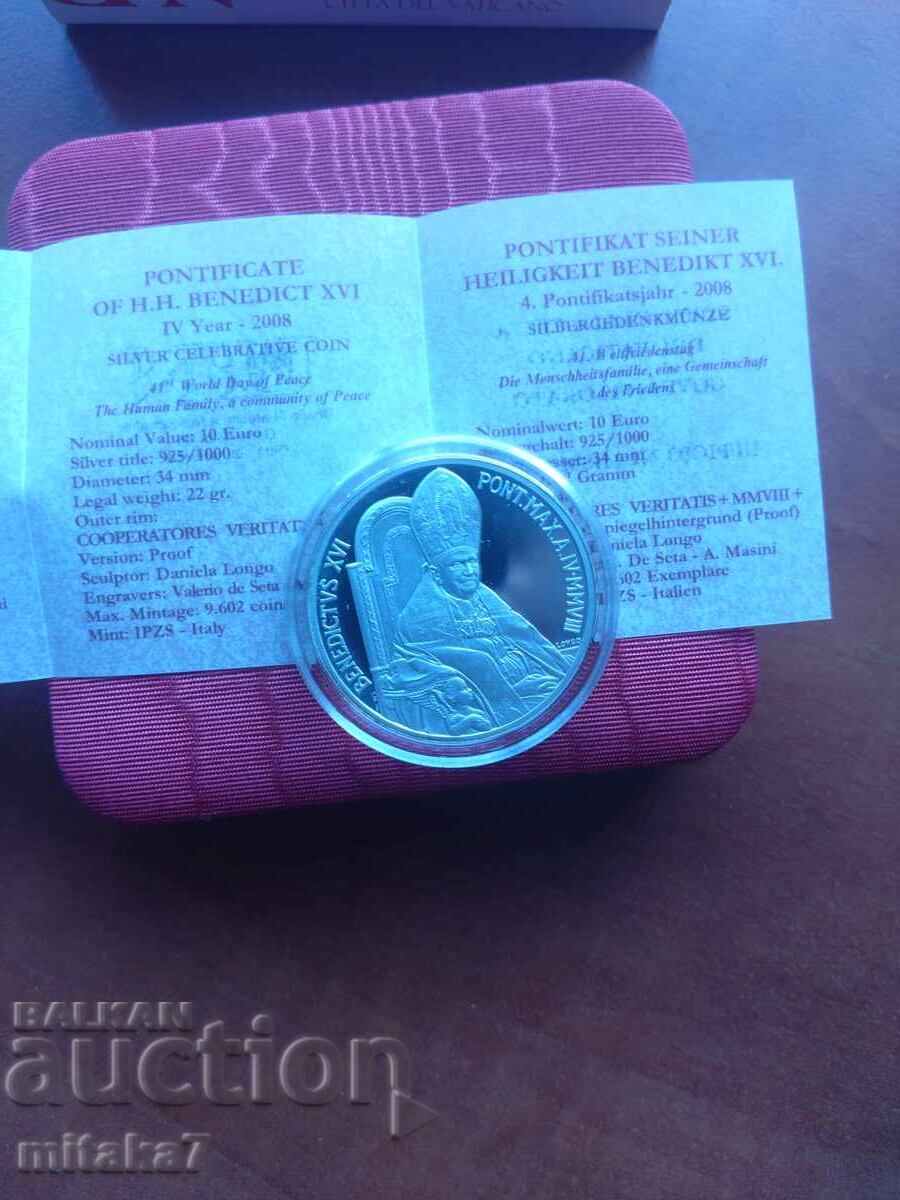 Доставка на 10 евро 2008 година, Ватикана