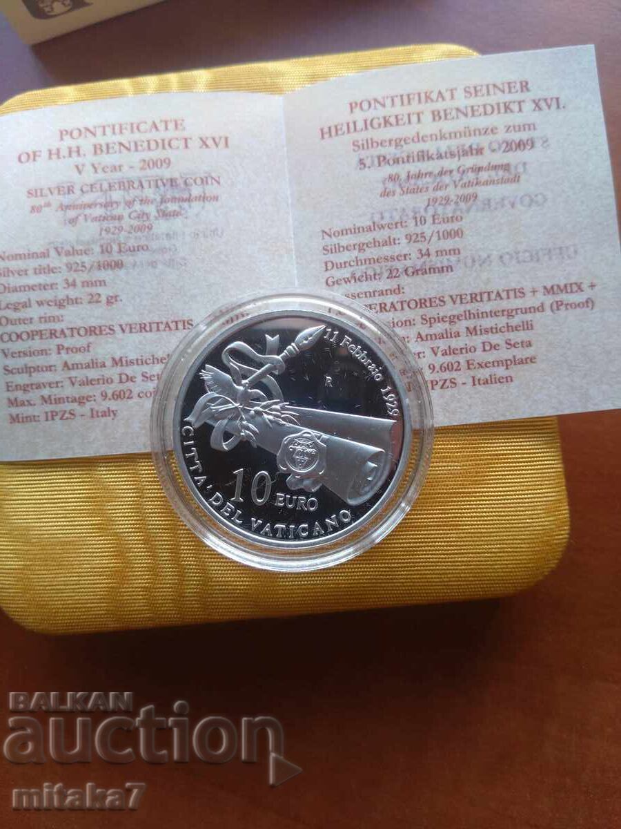 10 euro 2009, Vatican 10 euro 2009, Vatican
