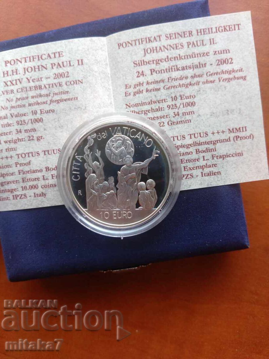 10 евро 2002 година, Ватикана