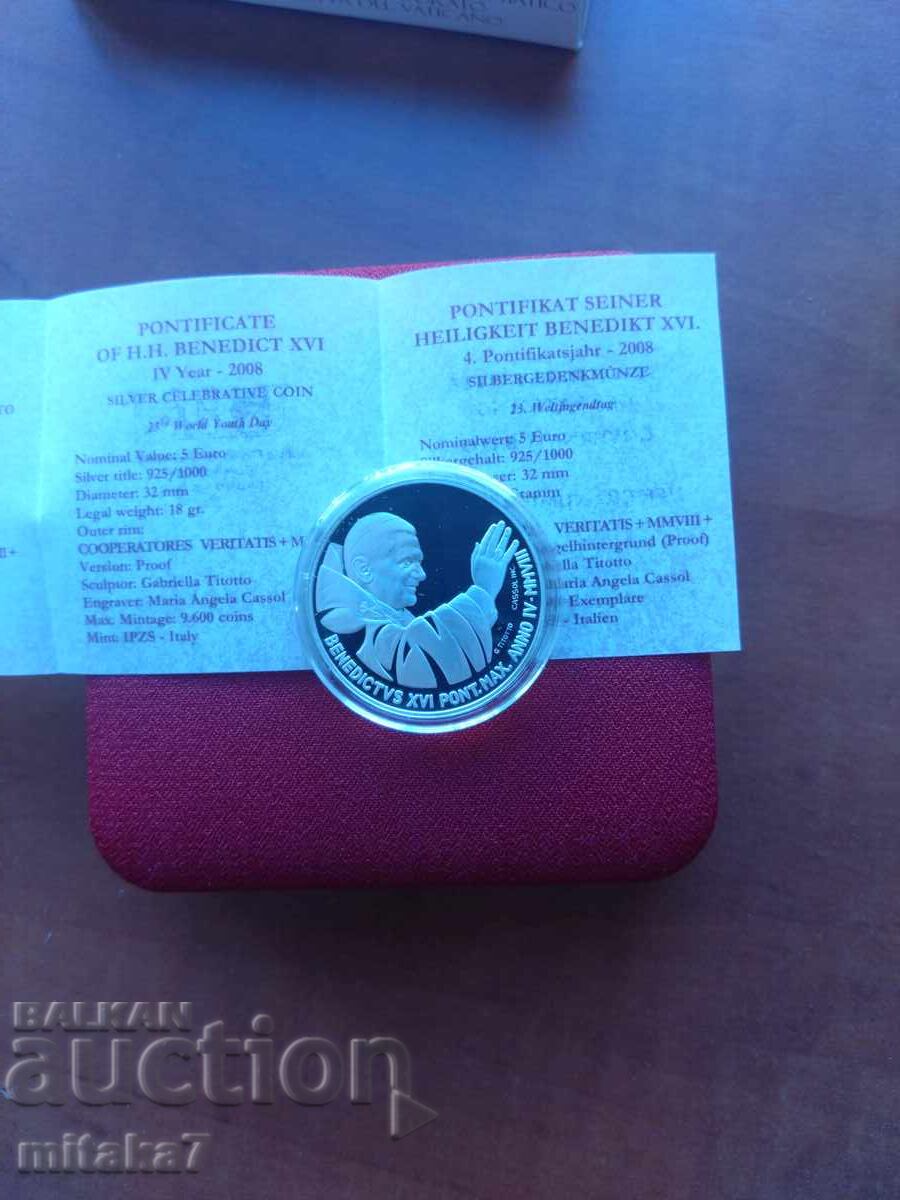 Παράδοση 5 ευρώ 2008, Βατικανό Παράδοση 5 ευρώ 2008, Βατικανό