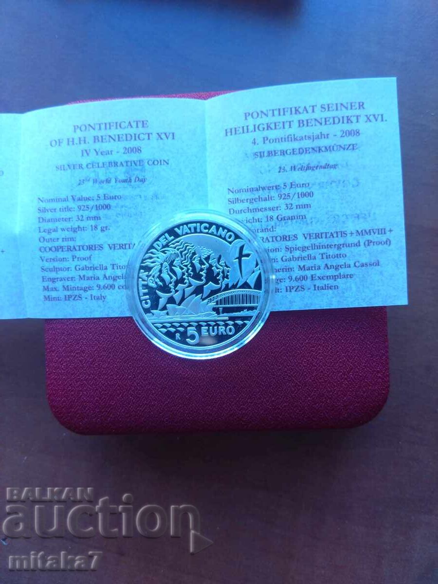 5 ευρώ 2008, Βατικανό - 5 5 ευρώ 2008, Βατικανό - 5