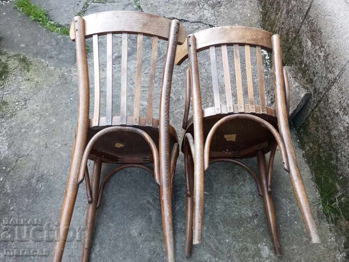 Vintage wooden Viennese style chairs with price € 35.00 | 68.45 BGN