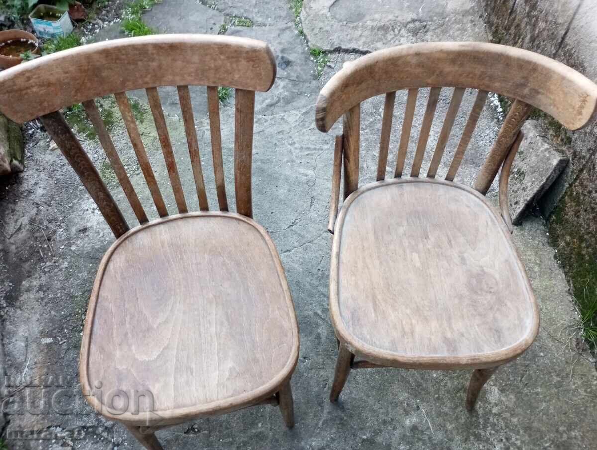 Vintage wooden Viennese style chairs