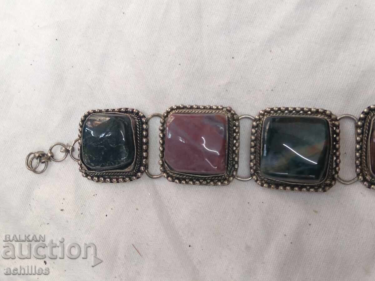 Silver-plated bracelet with semi-precious stones with price € 15.00 | 29.34 BGN