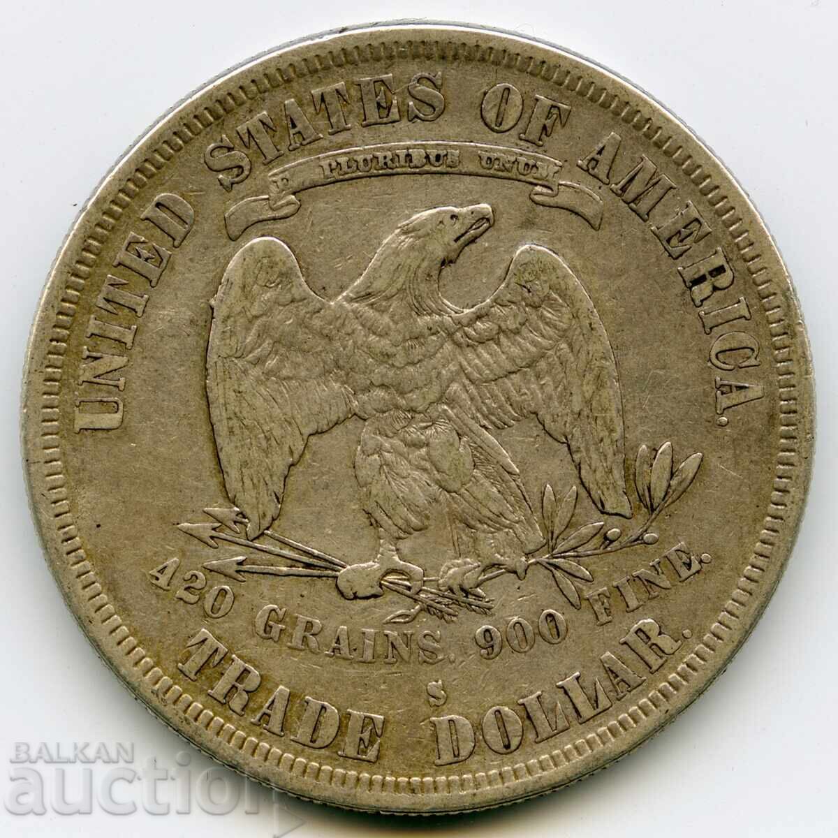 ΗΠΑ Αμερική εμπορικό δολάριο 1878 Ελευθερία σπάνιο ασημένιο νόμισμα με τιμή € 360.00 | 704.10 BGN ΗΠΑ Αμερική εμπορικό δολάριο 1878 Ελευθερία σπάνιο ασημένιο νόμισμα με τιμή € 360.00 | 704.10 BGN