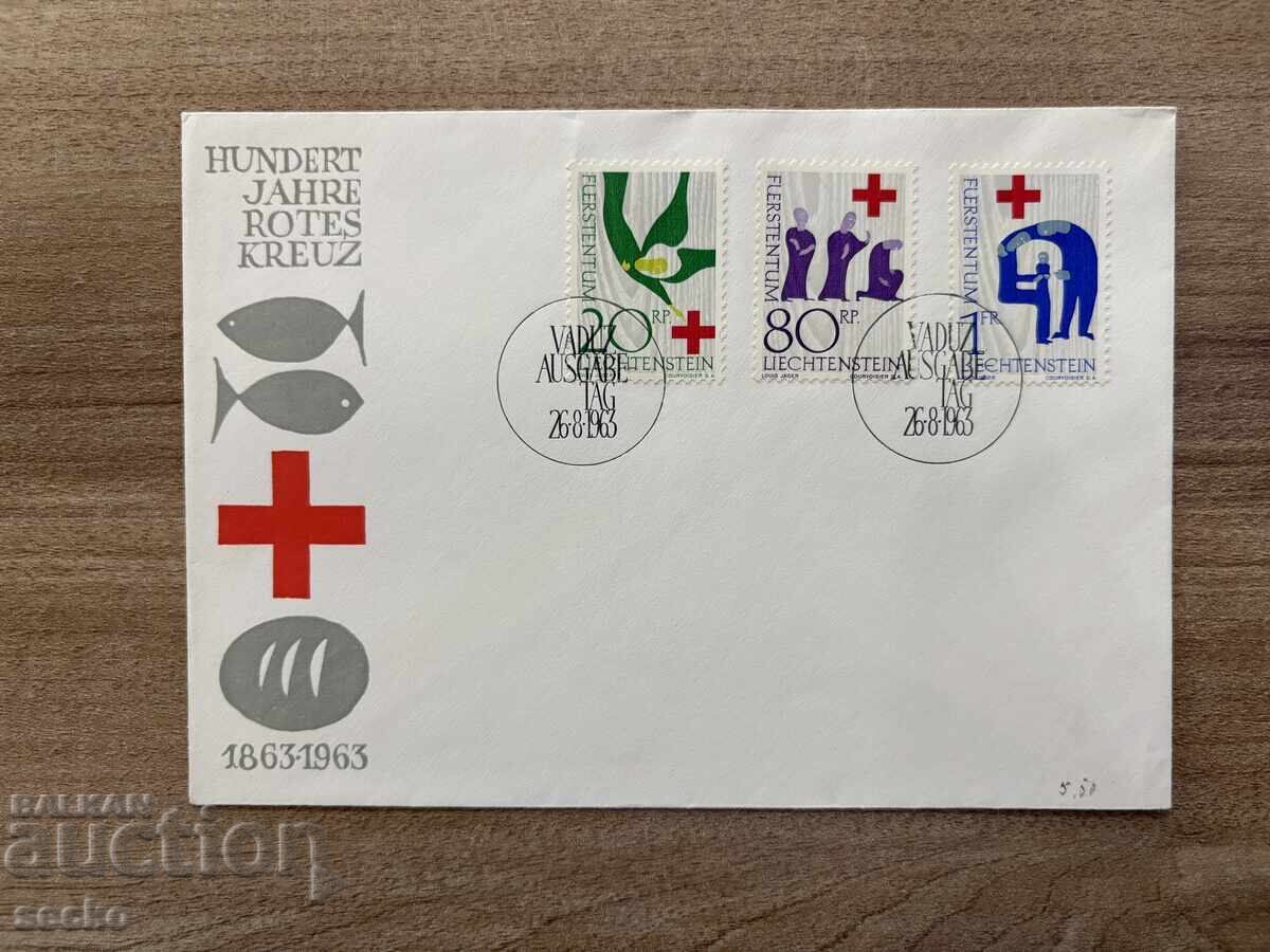 Λιχτενστάιν - Φάκελος Πρώτης Ημέρας - 100 έτη Διεθνής... (1963) Λιχτενστάιν - Φάκελος Πρώτης Ημέρας - 100 έτη Διεθνής... (1963)