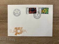 Liechtenstein - Plic prima zi - Mărci poștale EUROPA - Picturi (1977)