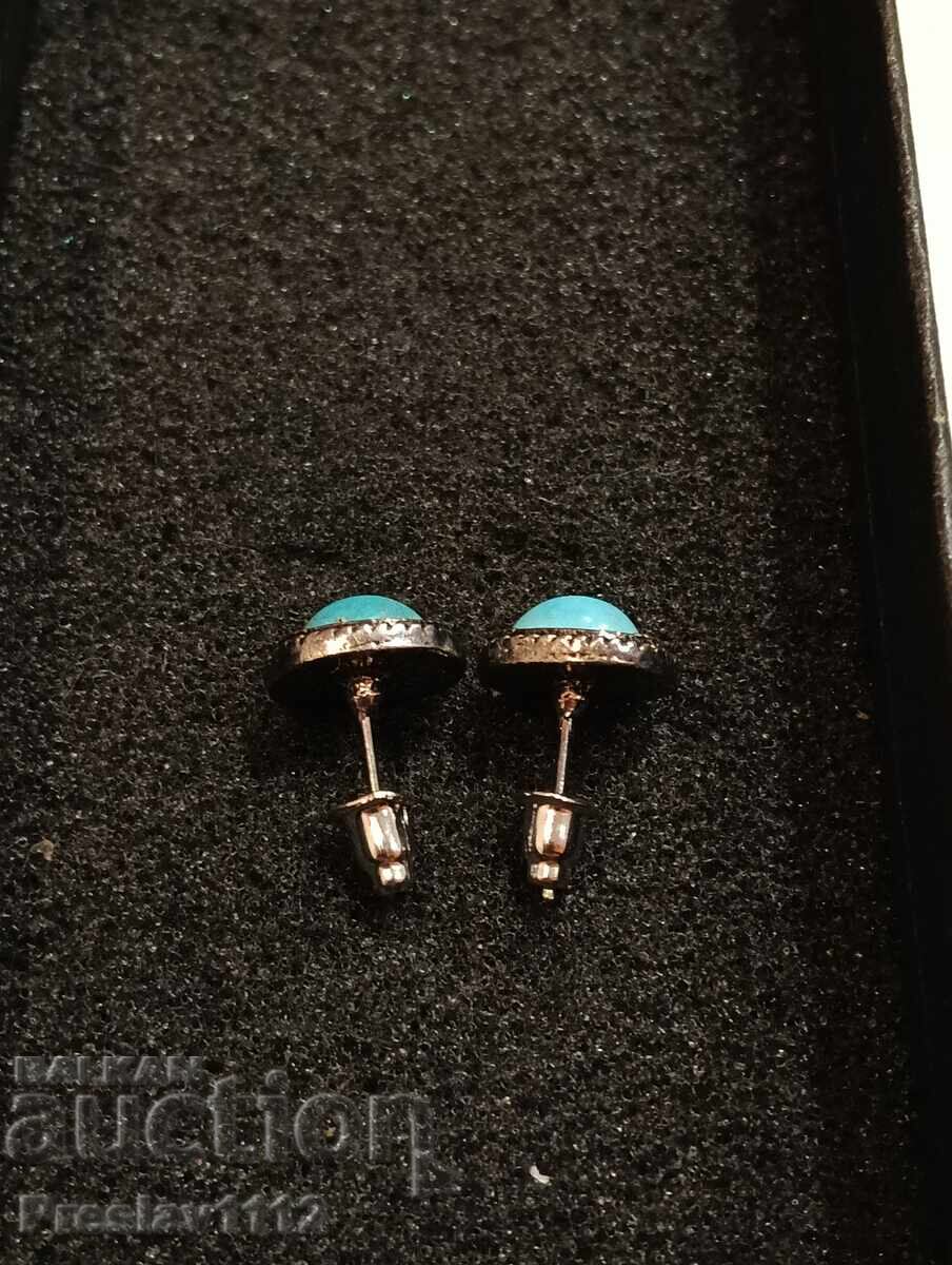 Licitație Cercei cu Turcoaz Bzc Licitație Cercei cu Turcoaz Bzc