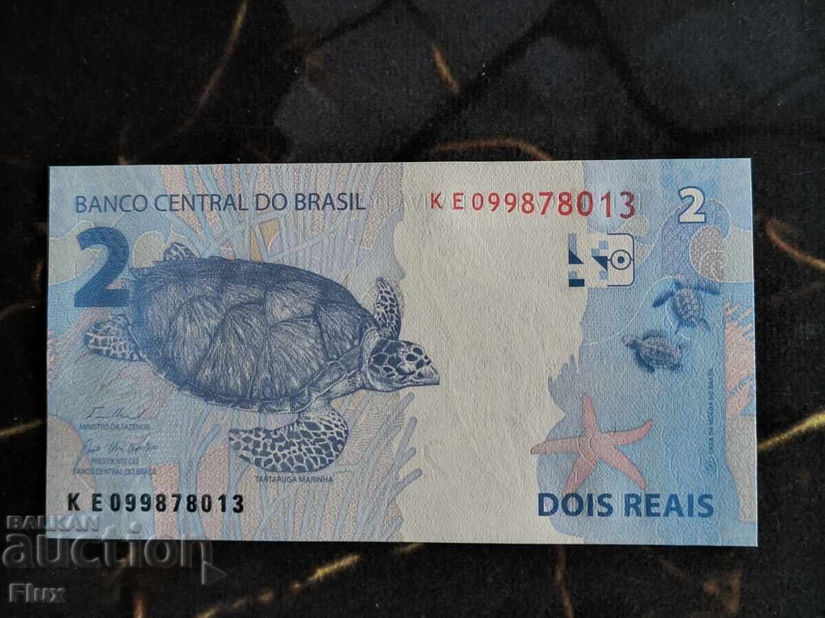Банкнота - Бразилия - 2 реала UNC | 2010г. с цена € 2.55 | 4.99 лв. Банкнота - Бразилия - 2 реала UNC | 2010г. с цена € 2.55 | 4.99 лв.