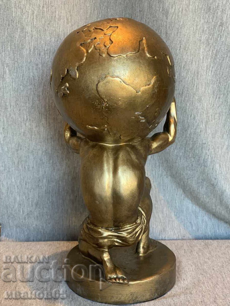 Livrarea Sculptură Atlas Titan, ținând globul Livrarea Sculptură Atlas Titan, ținând globul