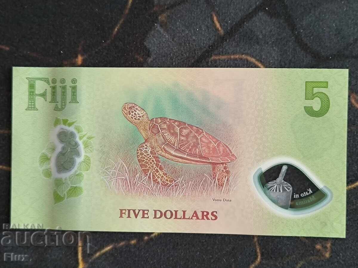 Τραπεζογραμμάτιο - Φίτζι - 5 δολάρια UNC | 2025 με τιμή € 8.25 | 16.14 BGN Τραπεζογραμμάτιο - Φίτζι - 5 δολάρια UNC | 2025 με τιμή € 8.25 | 16.14 BGN