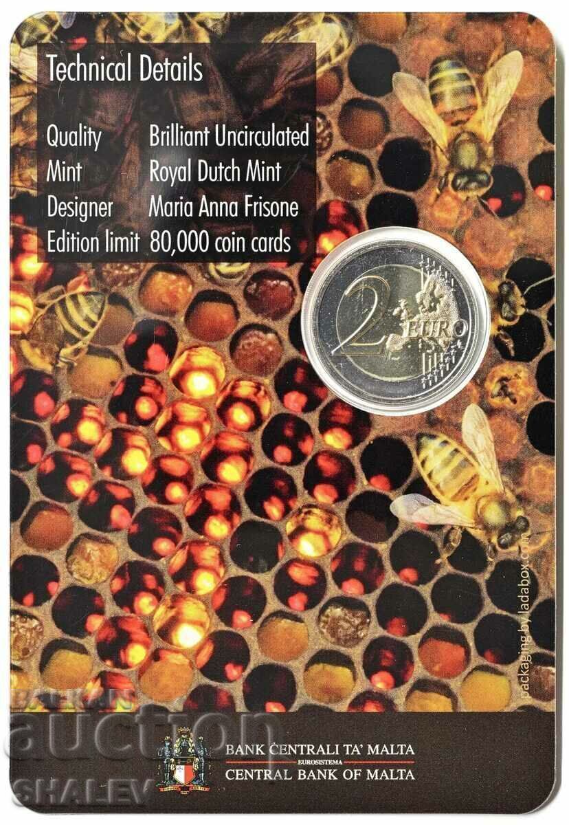 2 Euro 2024 Malta "Honey Bee" /Малта/ (2) - Unc (2 евро) с цена € 31.89 | 62.37 лв.