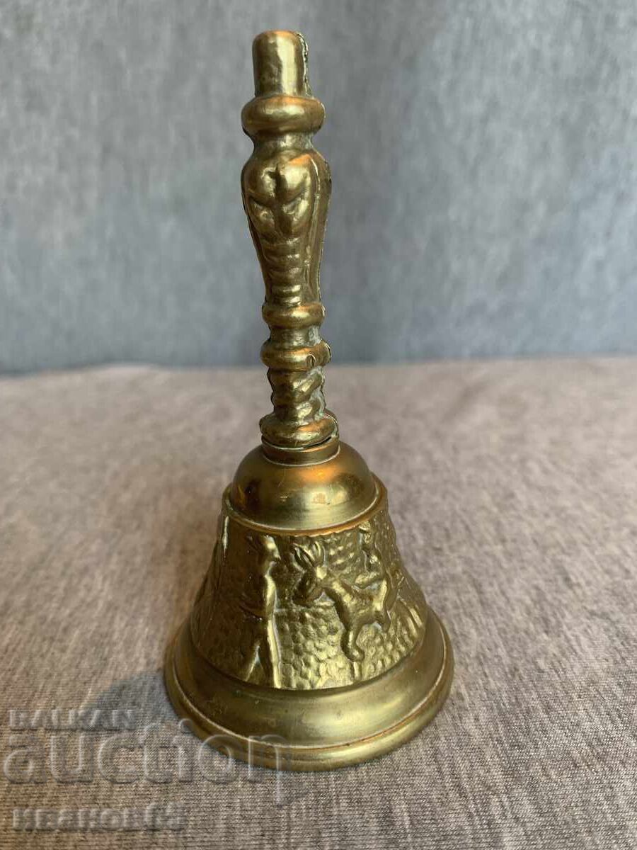Auction  Brass Bell Decorated