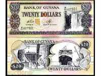 ЗОРБА  ТОП АУКЦИОНИ   ГВИАНА 20 ДОЛАРА 2009 / 2010  UNC