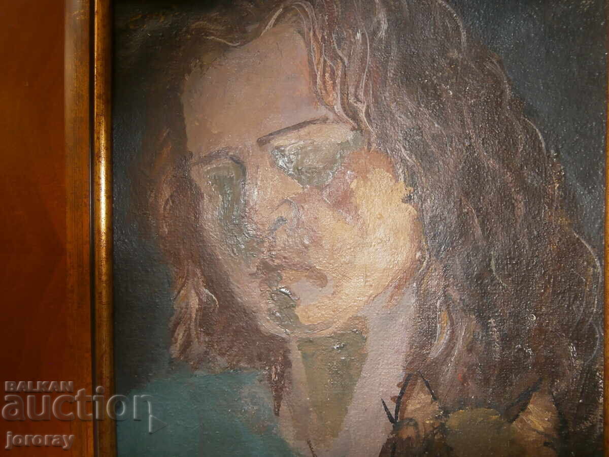 Портрет м.б.платно Ц.Костуркова 28х35см. с цена € 150.00 | 293.37 лв.