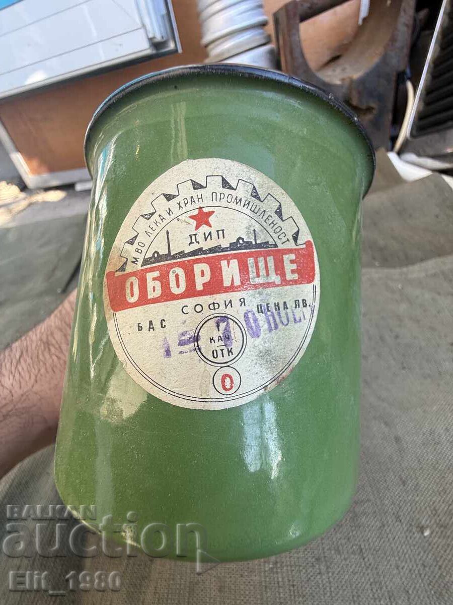 Доставка на Емайлирана войнишка чаша 1956г