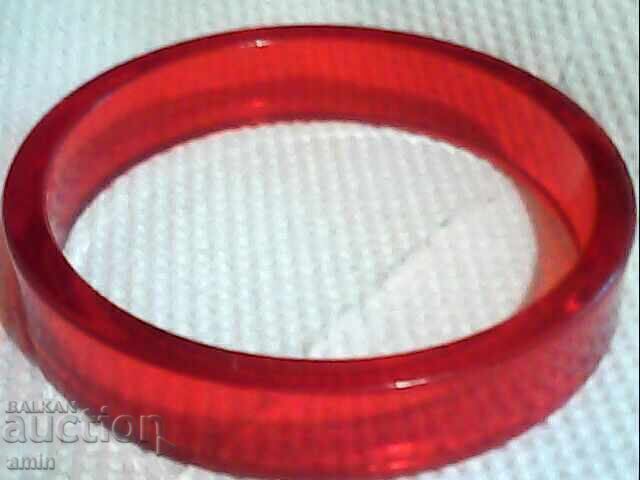 Brățară veche frumoasă din sticlă tip Murano robin Brățară veche frumoasă din sticlă tip Murano robin